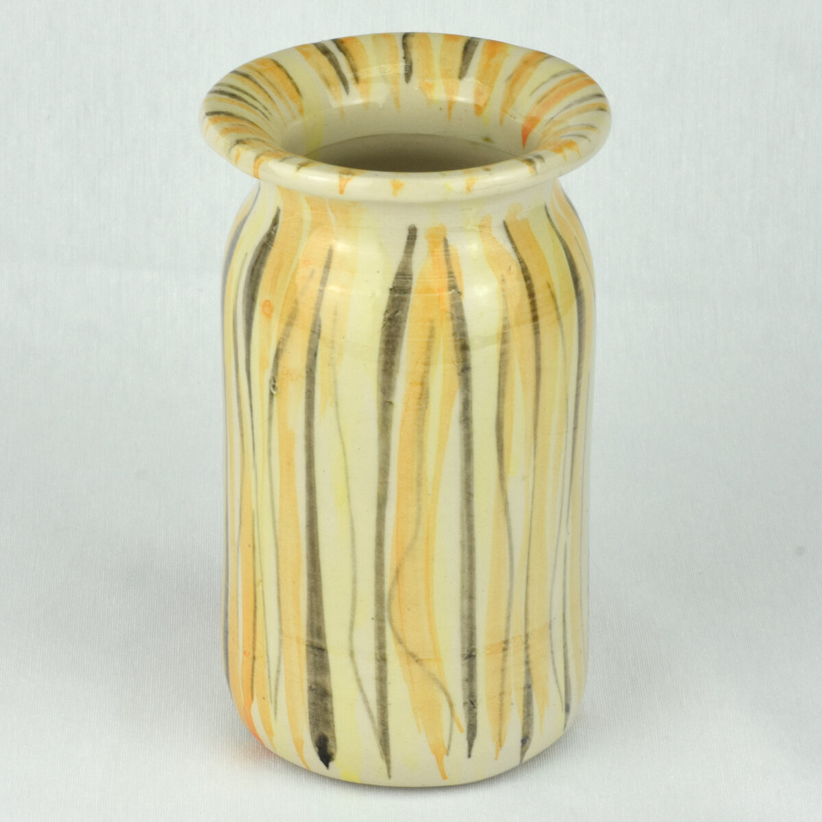 Búcaro alto amarillo y negro de LolaBotijo